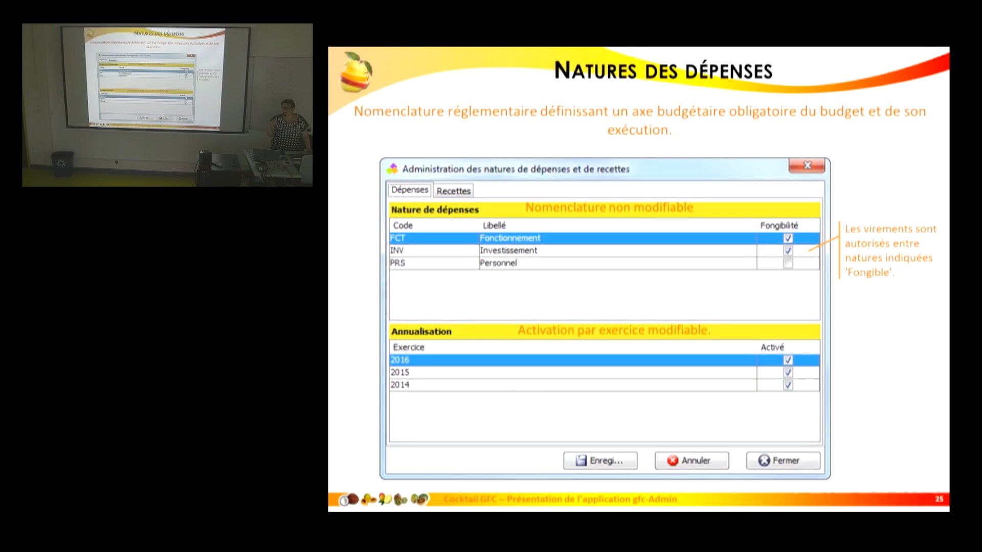 GFC Admin Nomenclatures budgétaires