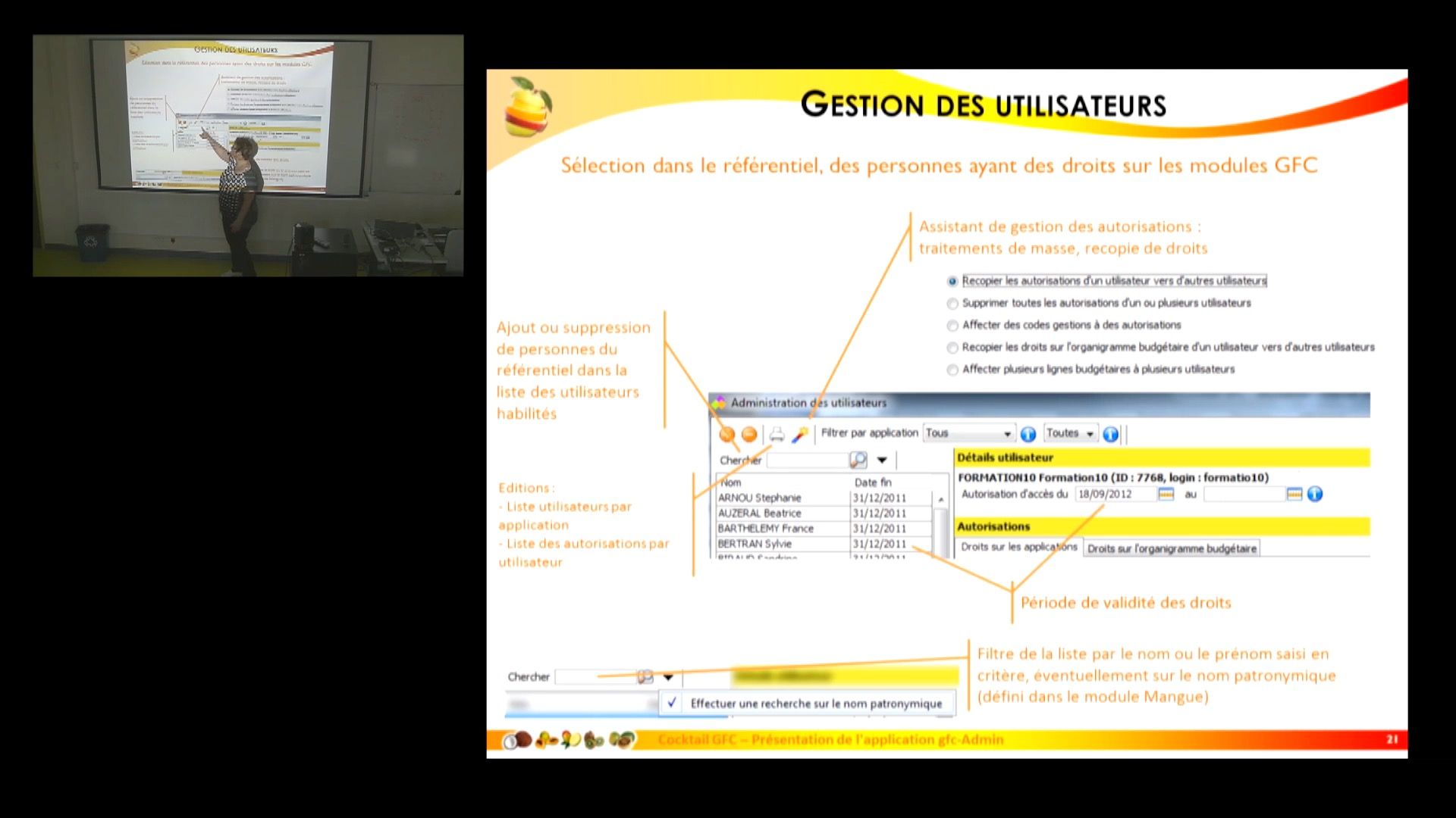 GFC Admin utilisateurs 