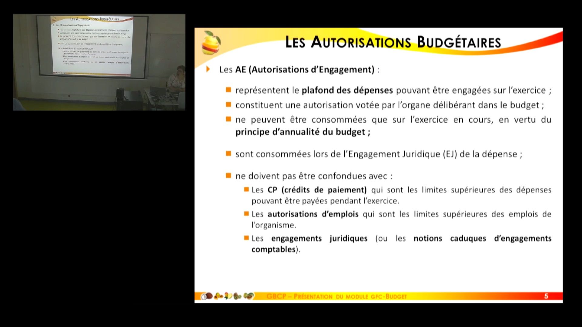 GFC-Budget Onglet présentation