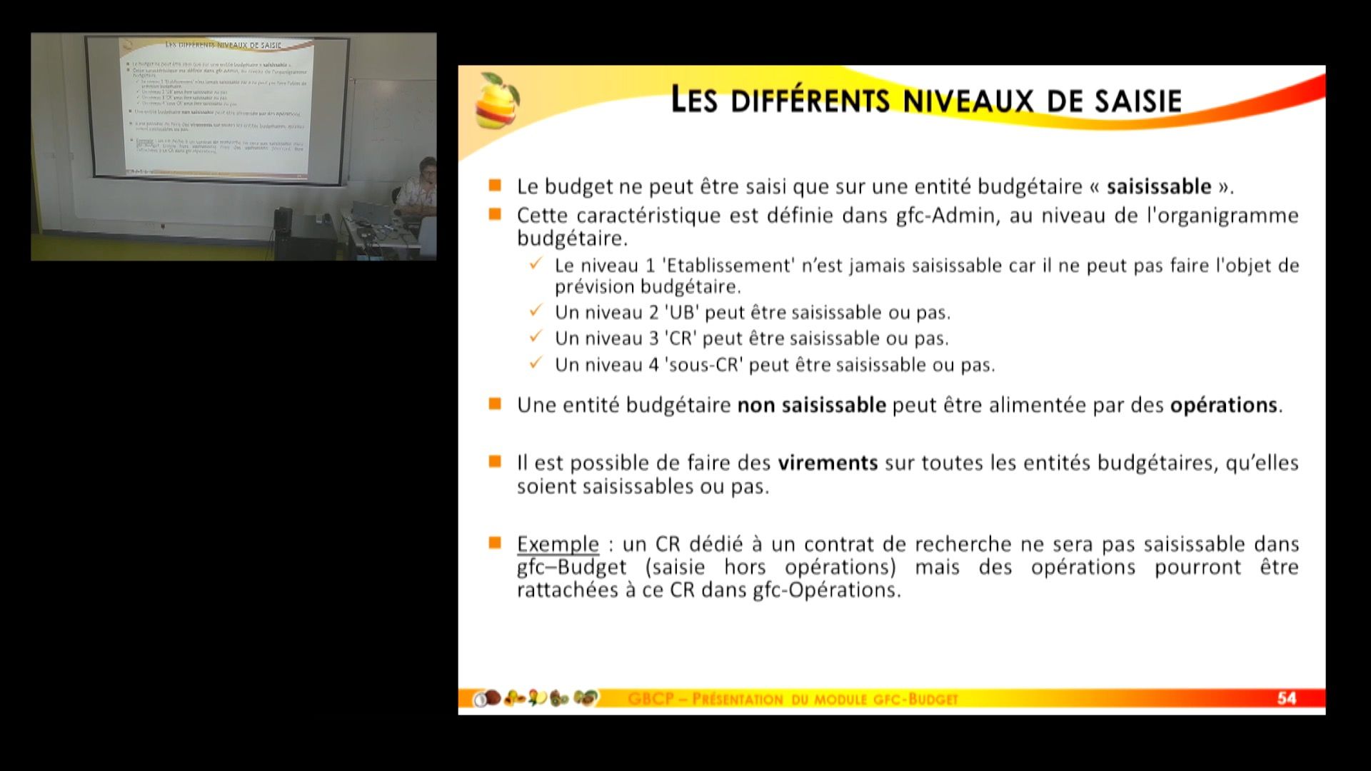 GFC-Budget Saisie du hors opération